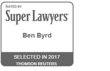 Rated by Super Lawyers Badge for Ben Byrd